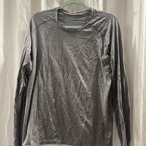 Men's Gray Long Sleeve Shirt